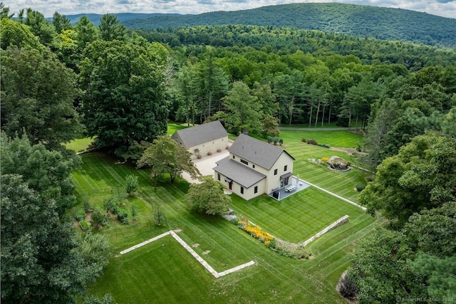 89 Under Mountain Rd, Canaan, CT 06031 - view from above of property with a heavily wooded area