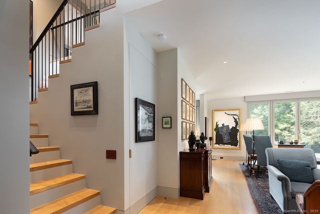 interior space featuring hardwood / wood-style floors