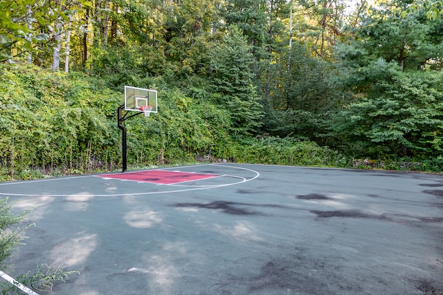 view of basketball court