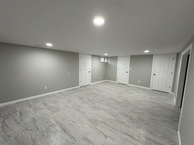 view of basement