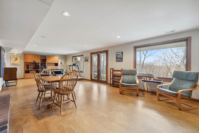 view of dining space