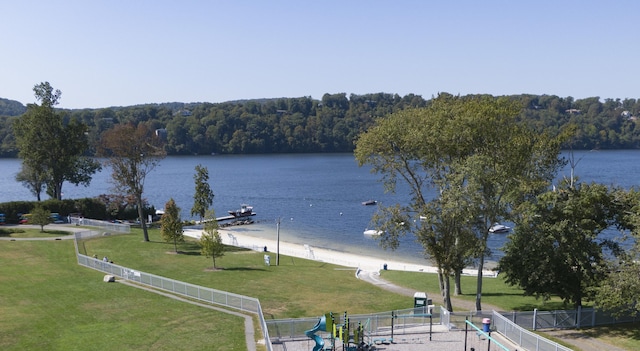 view of water feature