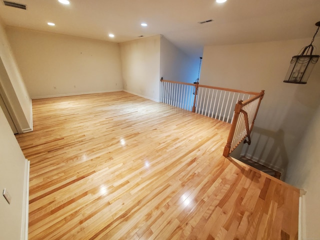 empty room featuring light hardwood / wood-style flooring