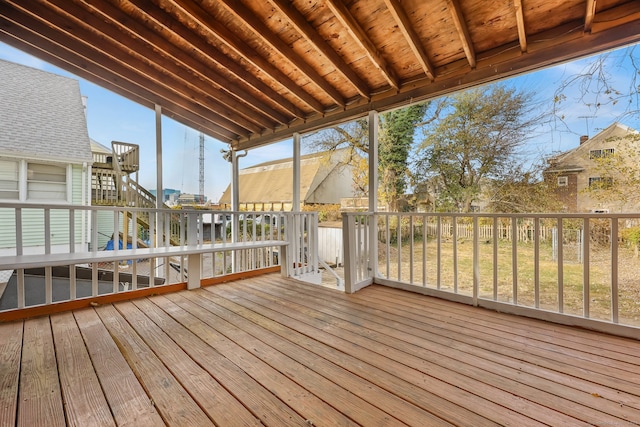 view of wooden terrace