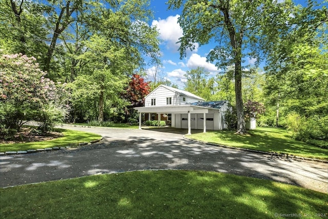 exterior space with a lawn