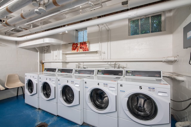 laundry area featuring separate washer and dryer