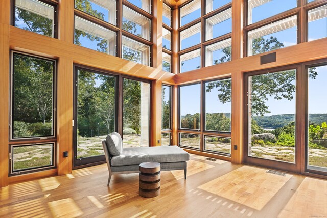 274 Joshuatown Rd, Lyme, CT 06371 - sunroom with wood finished floors