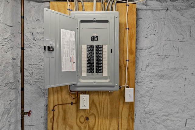 utility room featuring electric panel