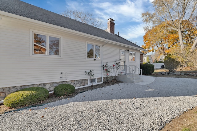 view of side of property