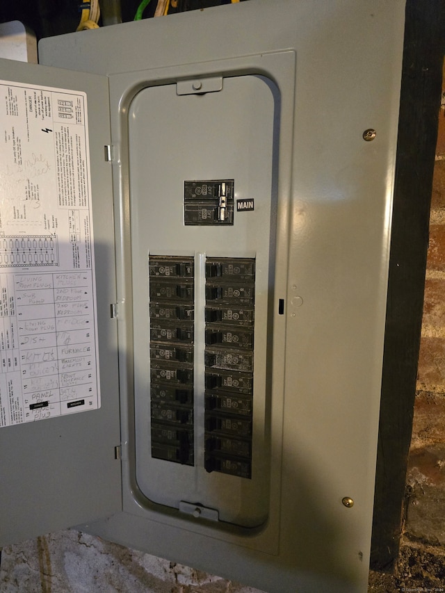 utility room featuring electric panel