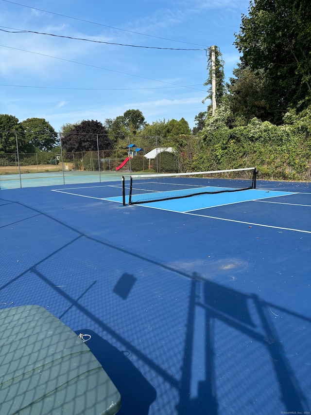 view of sport court