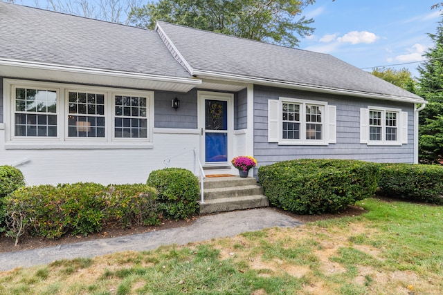 ranch-style house with a front yard