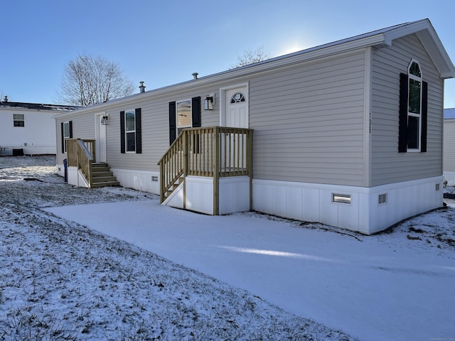 view of manufactured / mobile home