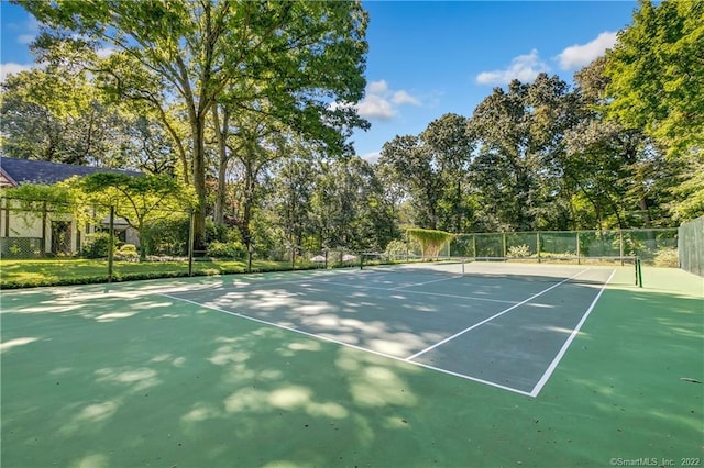 view of sport court