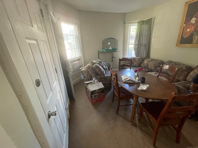 view of dining area