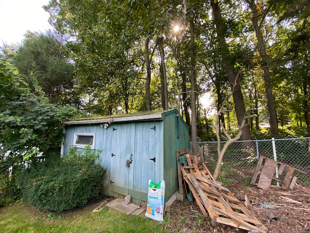 view of outbuilding