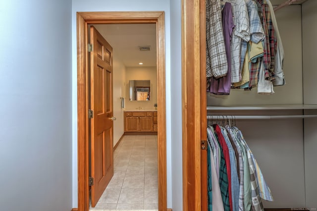 view of closet