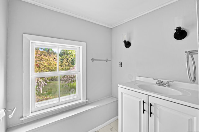 bathroom featuring vanity