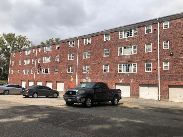 view of building exterior with a garage