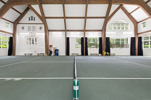 view of tennis court