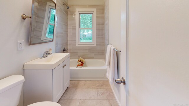 23 Nassau Cir E, Hartford, CT 06118 - bathroom featuring vanity, tile patterned floors, and tub / shower combination