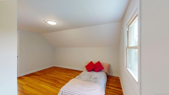 23 Nassau Cir E, Hartford, CT 06118 - bedroom with multiple windows, light wood finished floors, and lofted ceiling