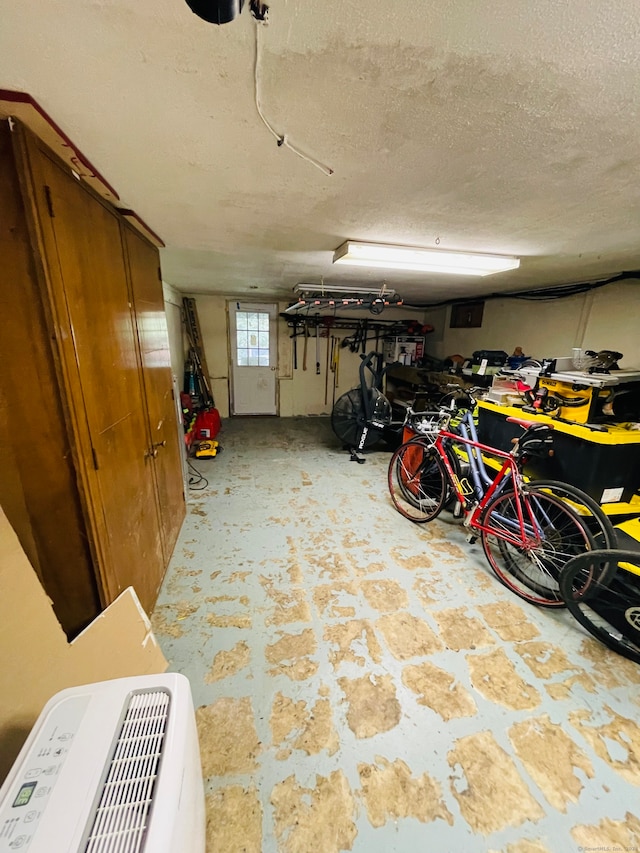 garage with heating unit