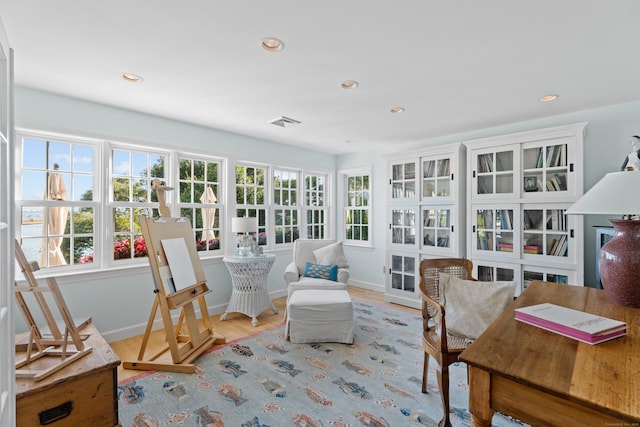 view of sunroom / solarium