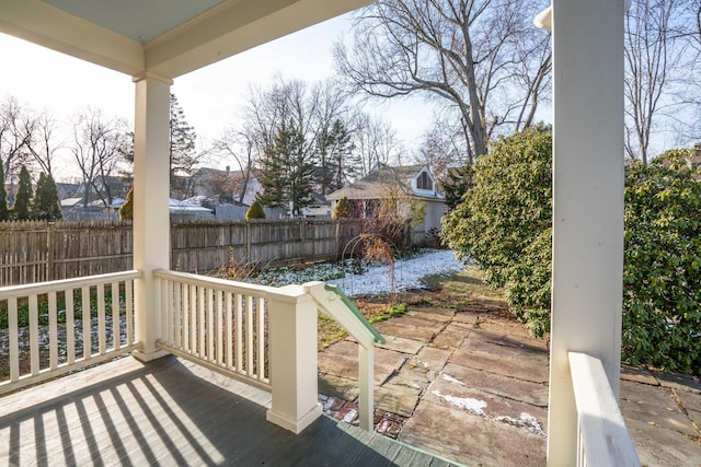 view of patio / terrace featuring a porch