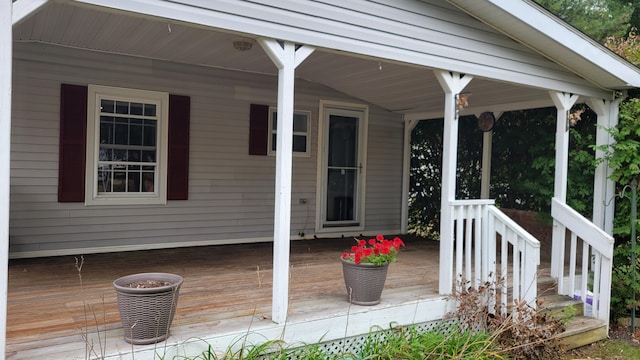 1 Circle Dr, Windham, CT 06256 - wooden terrace featuring covered porch
