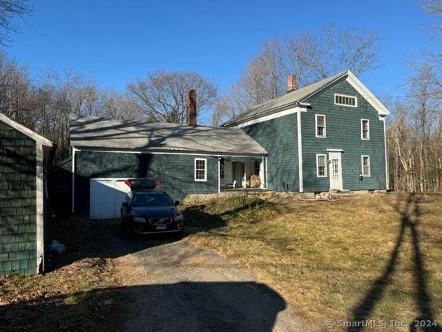 5 Balance Rock Rd, Hartland, CT 06027 - view of side of property with a chimney
