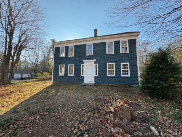 5 Balance Rock Rd, Hartland, CT 06027 - colonial-style house featuring a chimney
