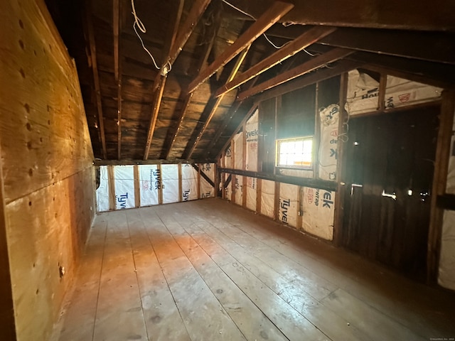 view of attic