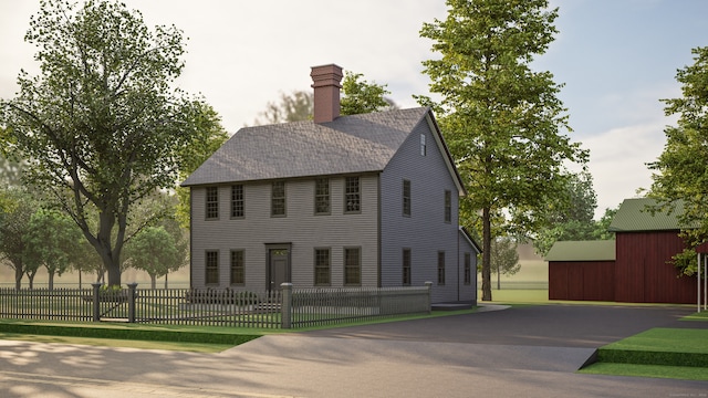 view of colonial house