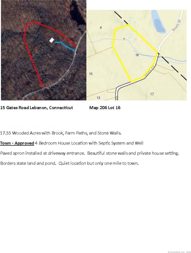 MAP206LOT6 Gates Rd, Lebanon CT, 06249 land for sale