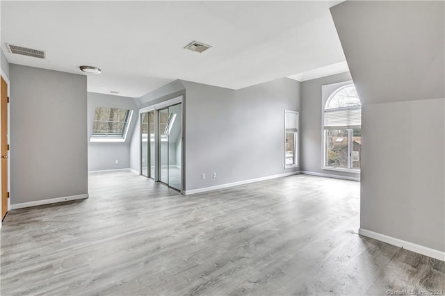 interior space featuring wood-type flooring