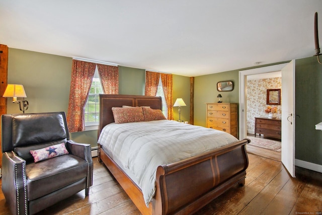 66 Artillery Rd, Middlebury, CT 06762 - bedroom with hardwood / wood-style flooring and baseboard heating