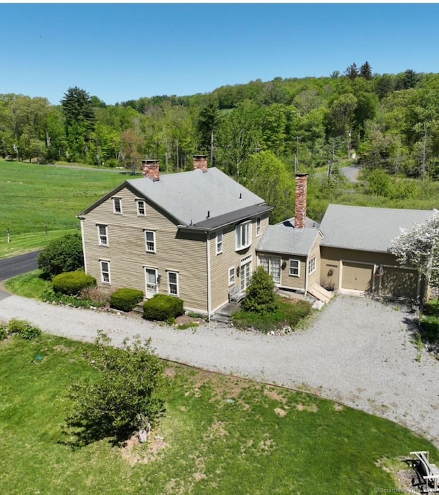 66 Artillery Rd, Middlebury, CT 06762 - aerial view of property and surrounding area featuring a forest