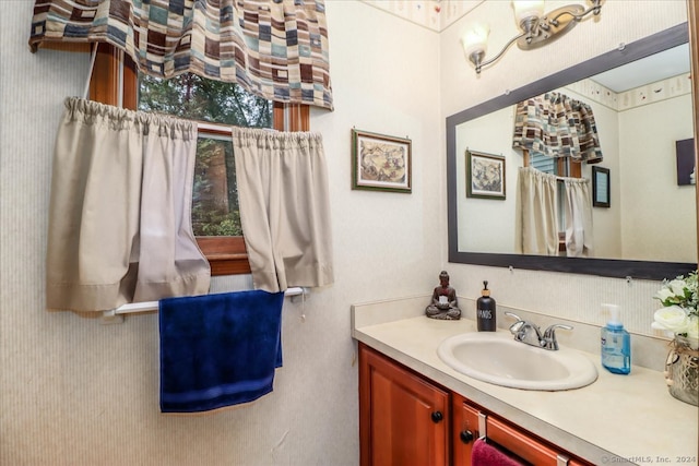 bathroom featuring vanity