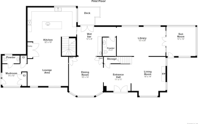 147 Old Church Rd, Greenwich, CT 06830 - floor plan / room layout
