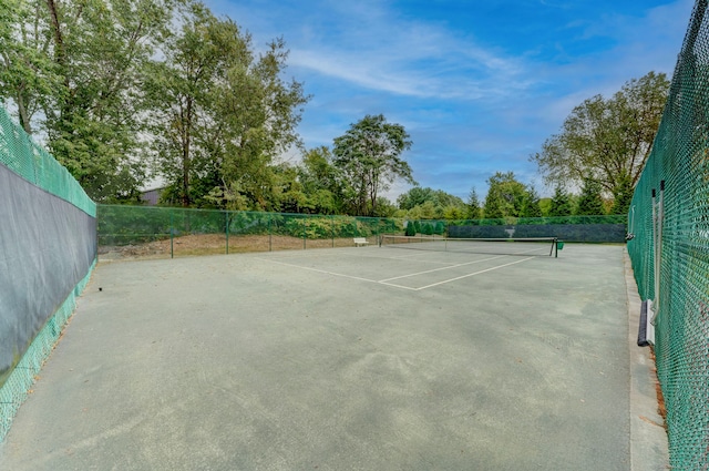 view of sport court