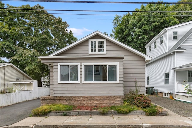 view of bungalow