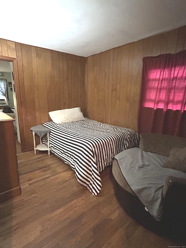 14 8th St, Newington, CT 06111 - bedroom featuring wood walls and wood finished floors