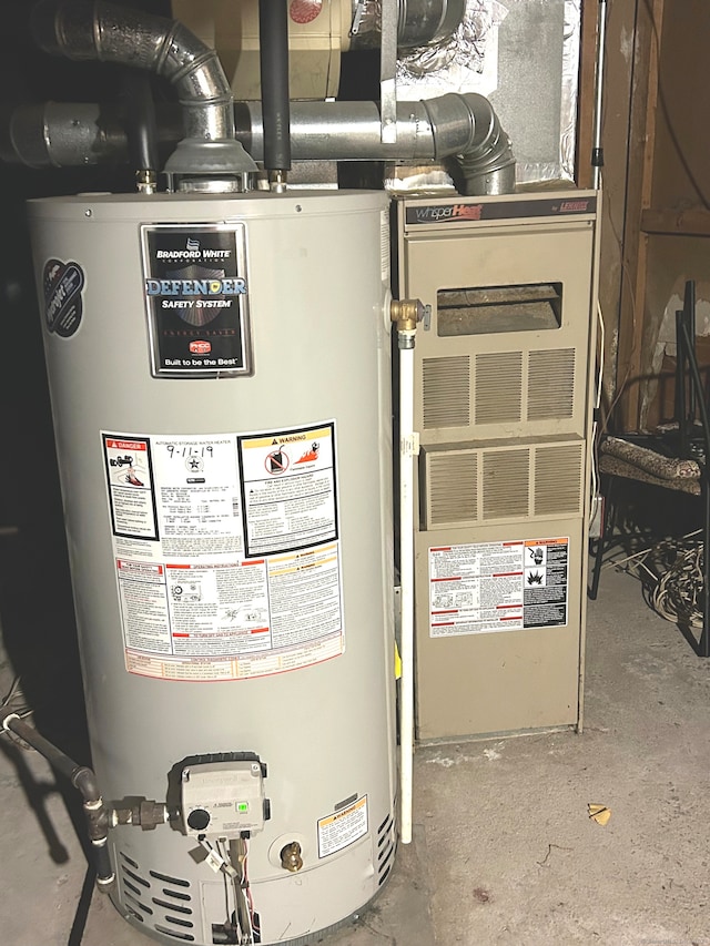 utilities featuring water heater