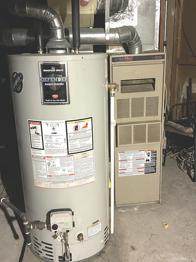 14 8th St, Newington, CT 06111 - utility room featuring gas water heater