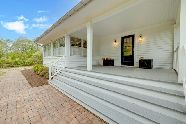 429 Chestnut Land Rd, New Milford, CT 06776 - exterior space featuring a porch
