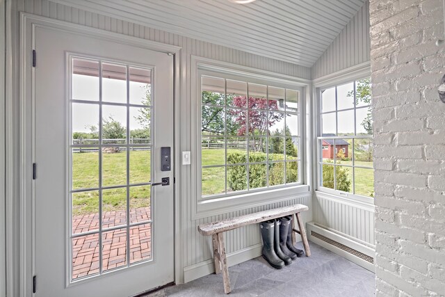 429 Chestnut Land Rd, New Milford, CT 06776 - sunroom / solarium with a wealth of natural light and baseboard heating