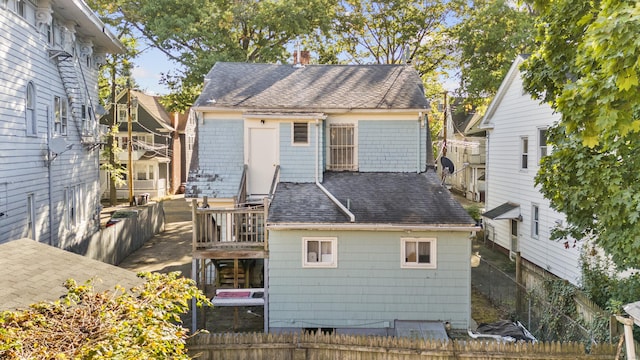 view of rear view of property