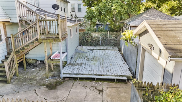 deck with a patio area