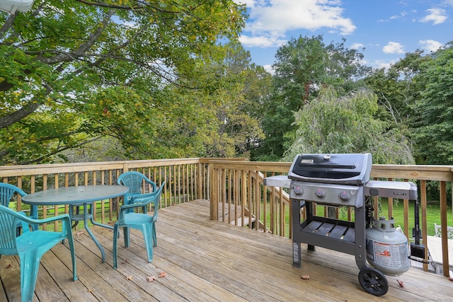 deck with grilling area